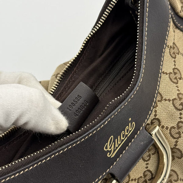 Gucci GG Canvas Abbey Brown Shoulder Bag