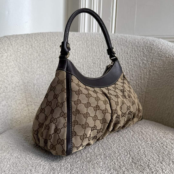 Gucci GG Canvas Abbey Brown Shoulder Bag