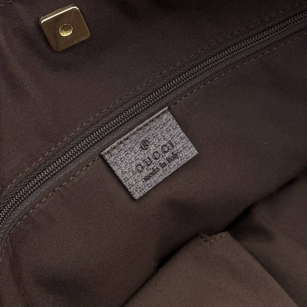 Gucci GG Canvas Abbey D-Ring Brown Tote Bag