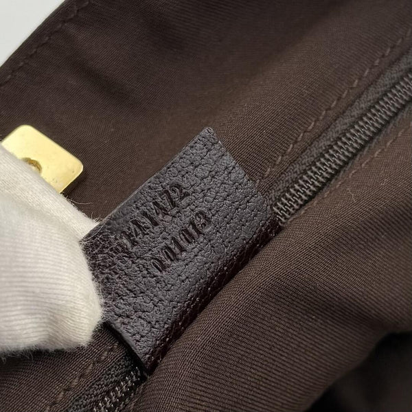 Gucci GG Canvas Abbey D-Ring Brown Tote Bag