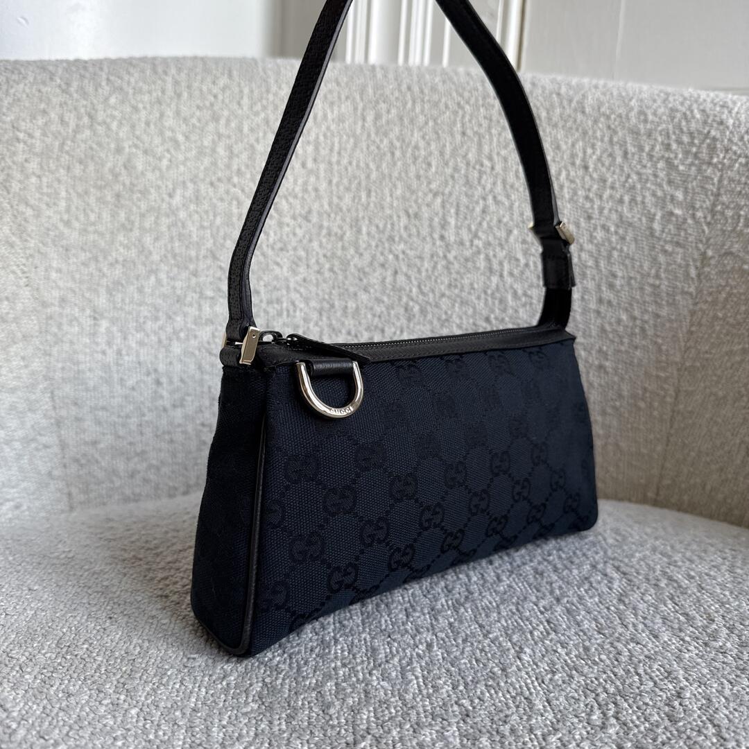 Gucci Mini Abbey D Ring Black Shoulder Bag
