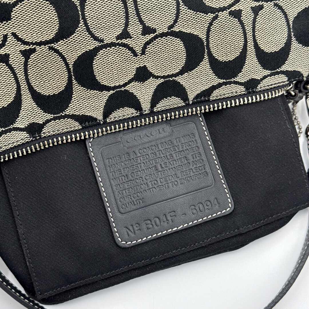Coach Signature Demi Black Shoulder Bag
