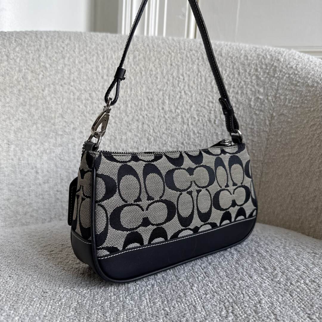 Coach Signature Demi Black Shoulder Bag