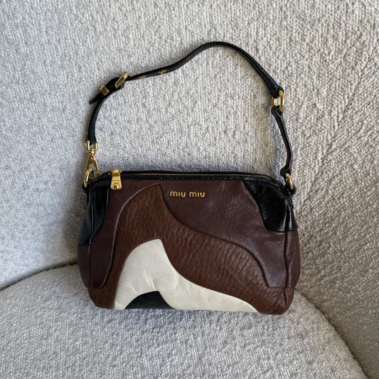 Miu Miu Leather Patchwork Mini Shoulder Bag