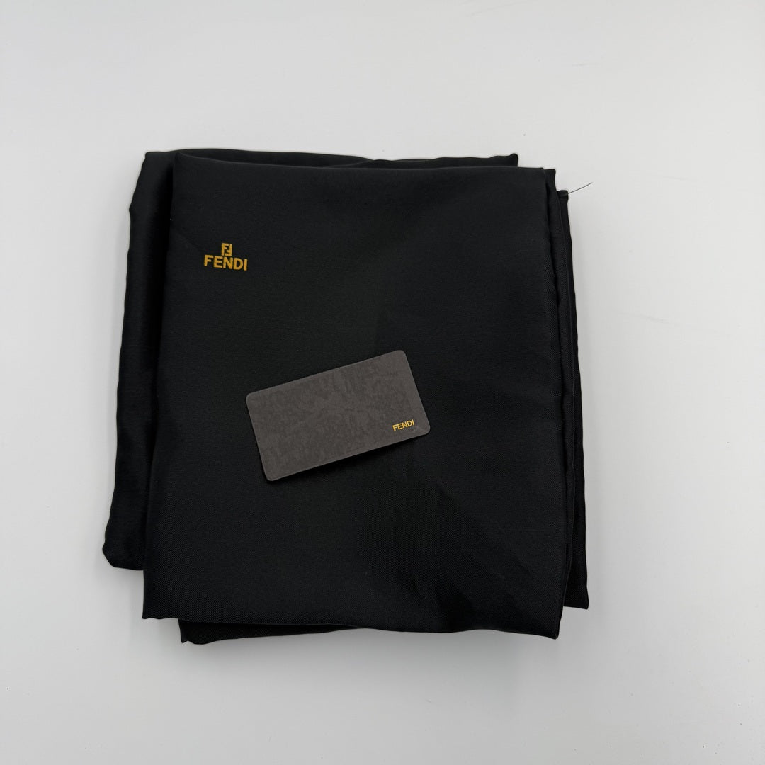 Fendi Zucchino Denim Grey Tote Bag