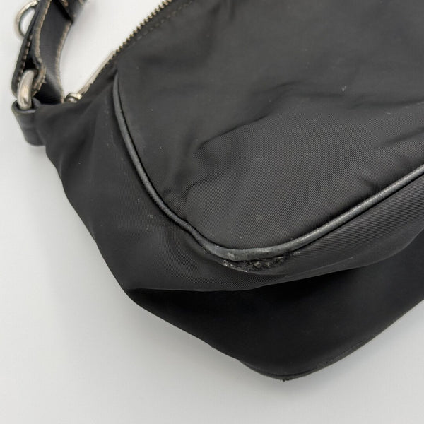 Prada Tessuto Hobo Nylon Black Shoulder Bag