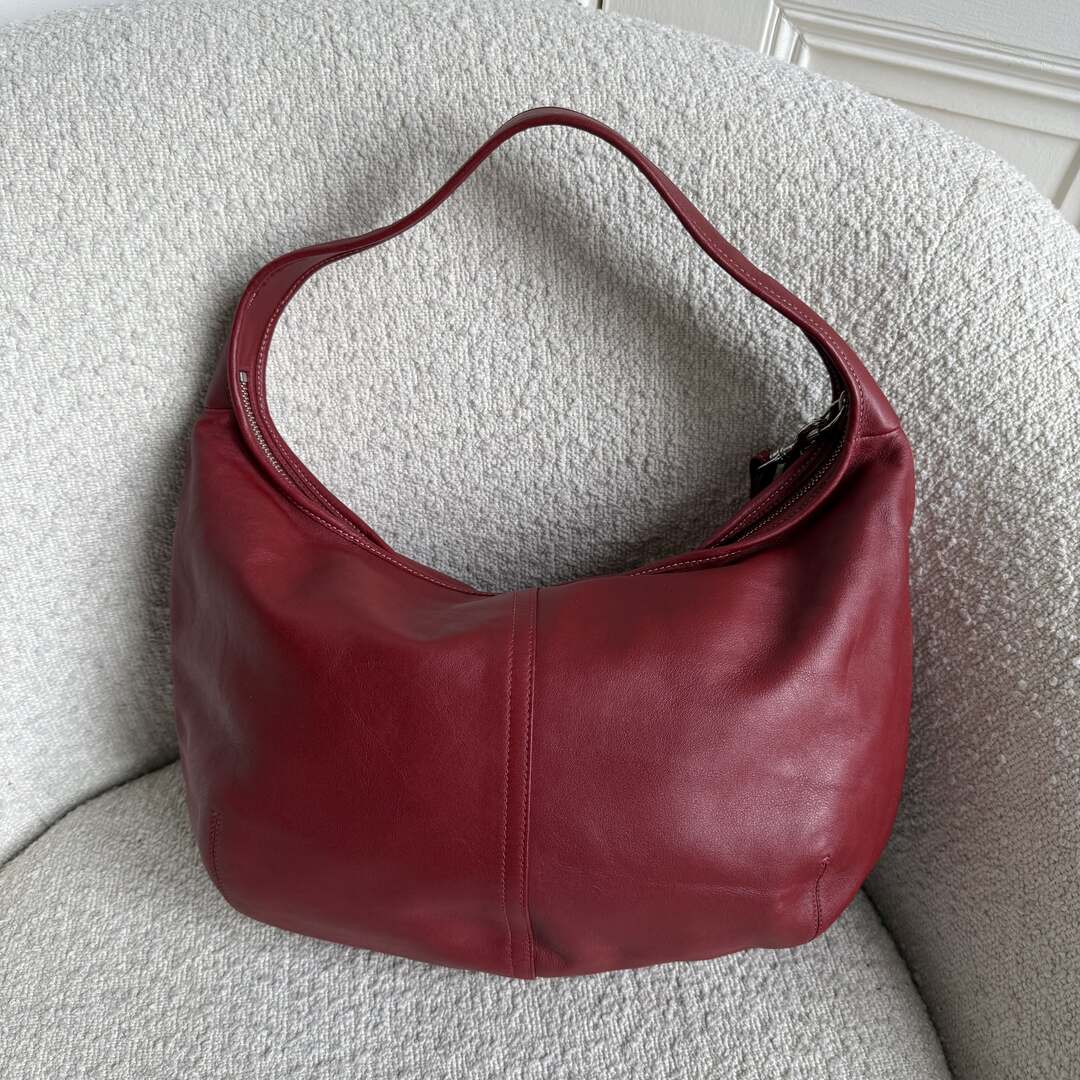 Coach Mini Ergo Hobo Leather Red Shoulder Bag