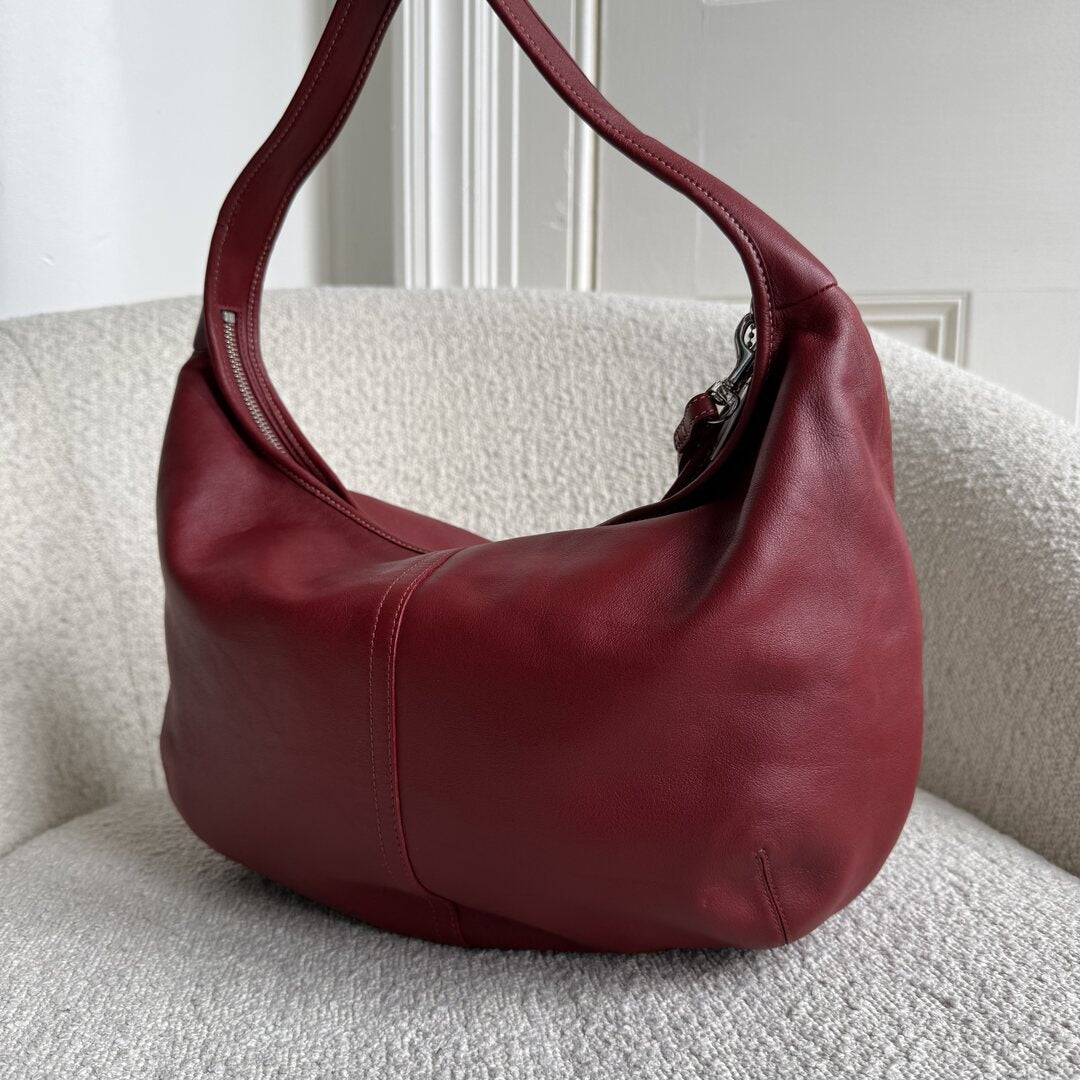 Coach Mini Ergo Hobo Leather Red Shoulder Bag