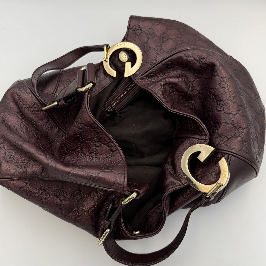 Gucci Guccissima Charlotte Brown Shoulder Bag
