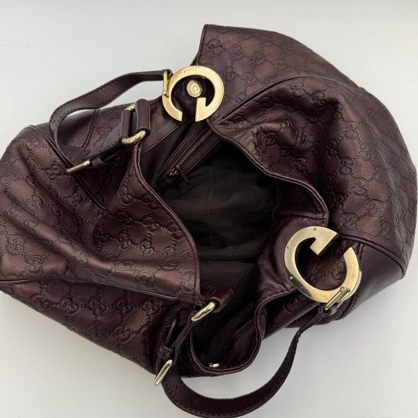 Gucci Guccissima Charlotte Brown Shoulder Bag