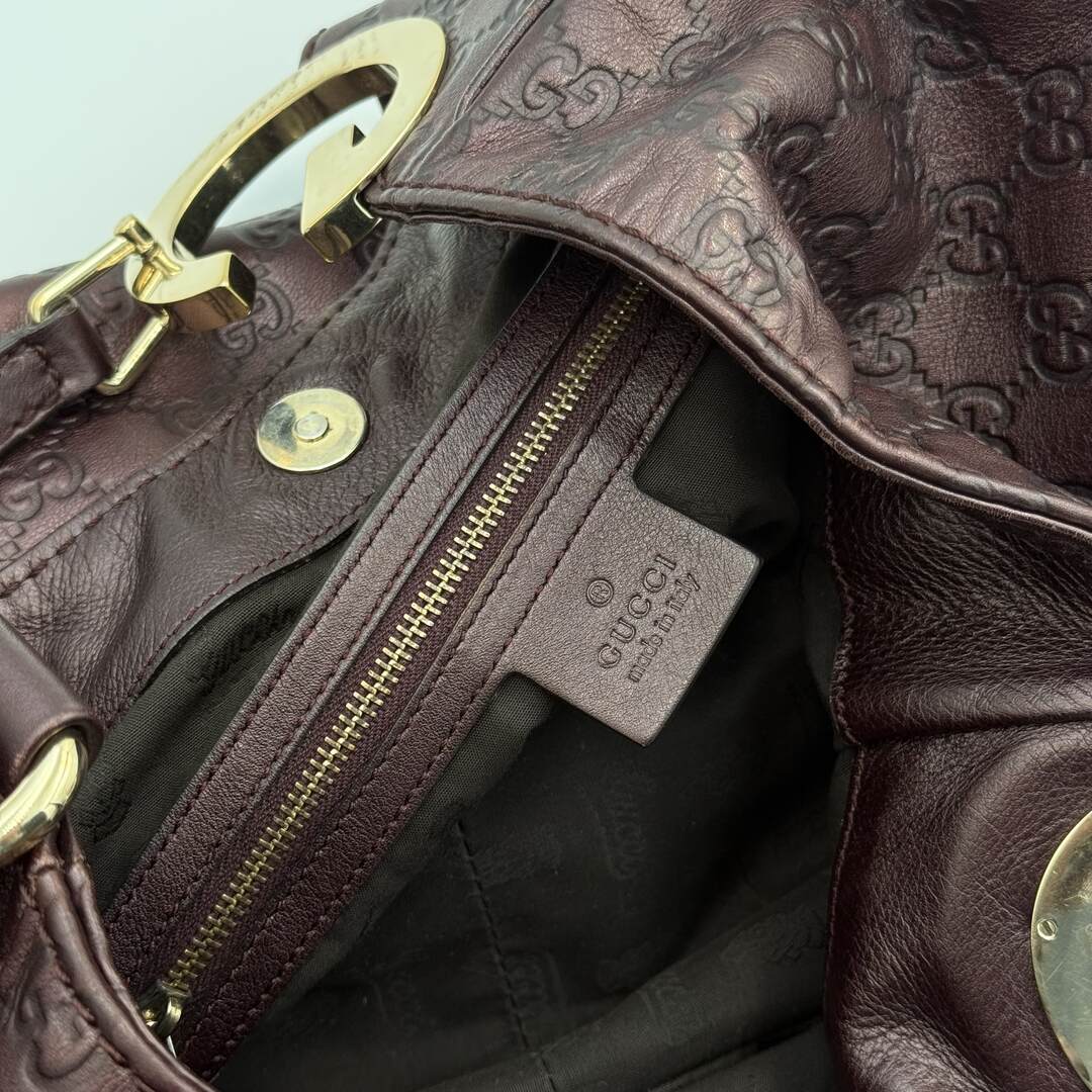 Gucci Guccissima Charlotte Brown Shoulder Bag