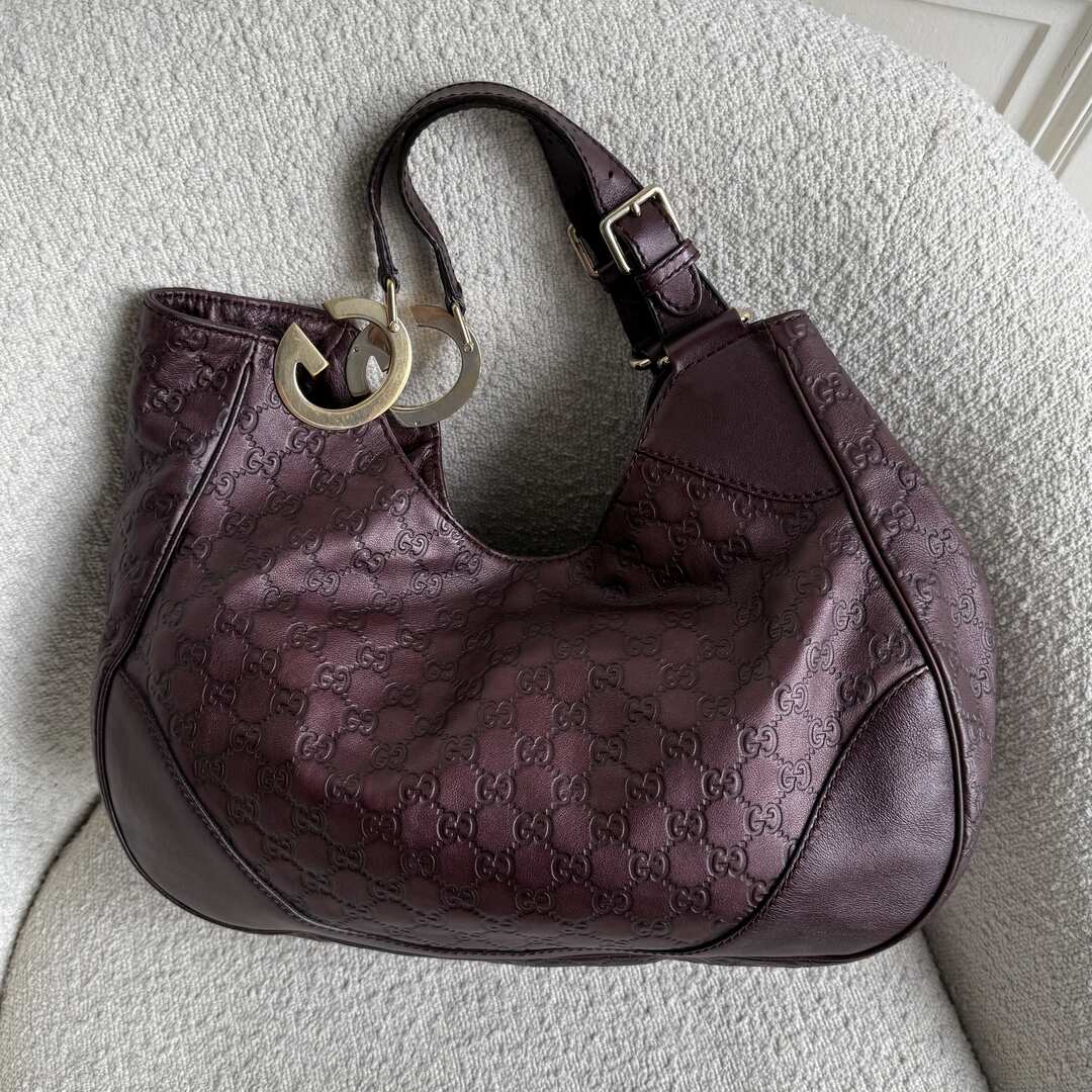 Gucci Guccissima Charlotte Brown Shoulder Bag