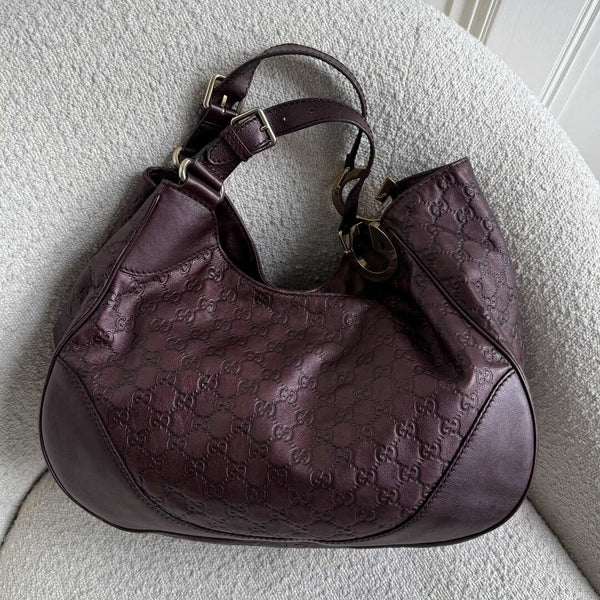 Gucci Guccissima Charlotte Brown Shoulder Bag