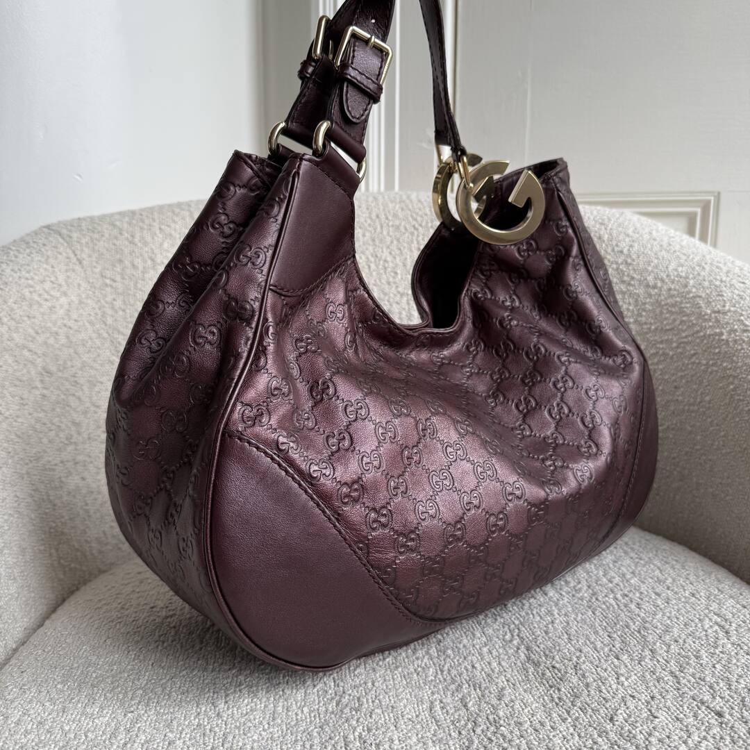Gucci Guccissima Charlotte Brown Shoulder Bag