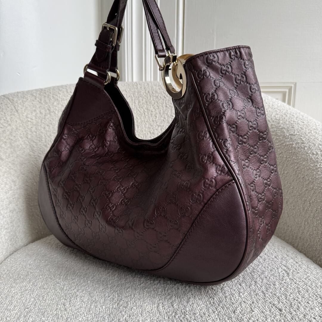 Gucci Guccissima Charlotte Brown Shoulder Bag