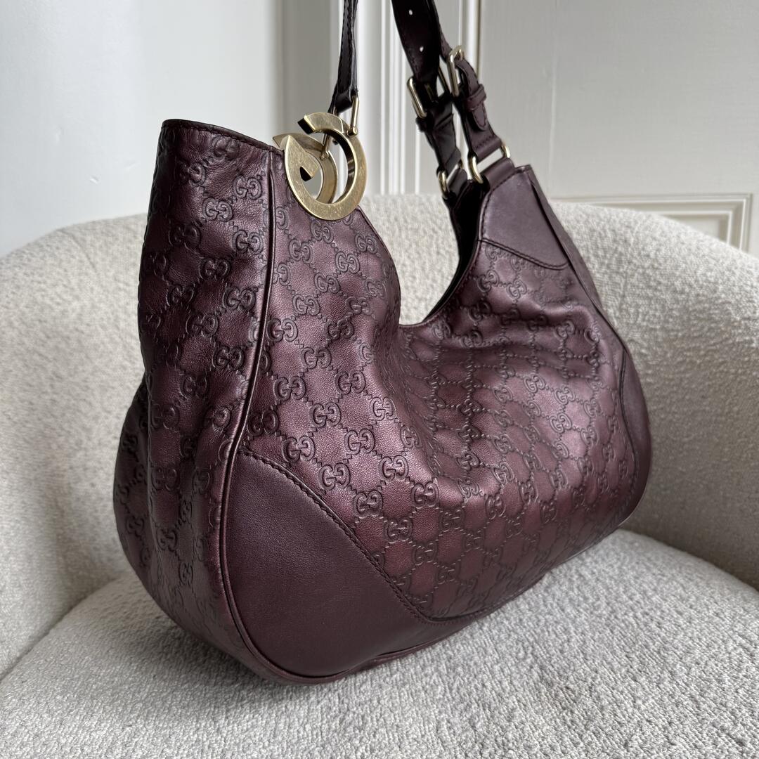 Gucci Guccissima Charlotte Brown Shoulder Bag