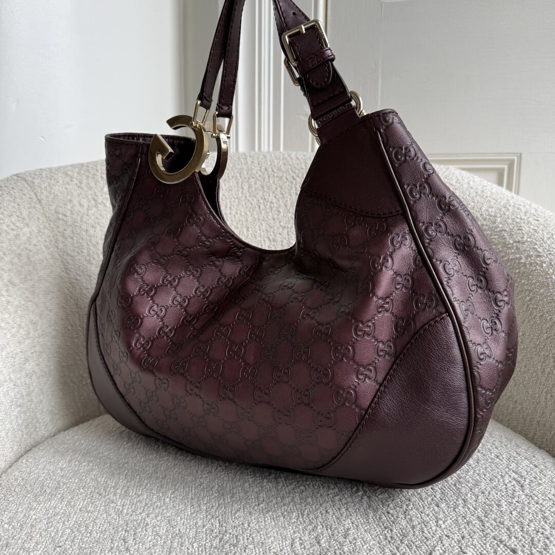 Gucci Guccissima Charlotte Brown Shoulder Bag