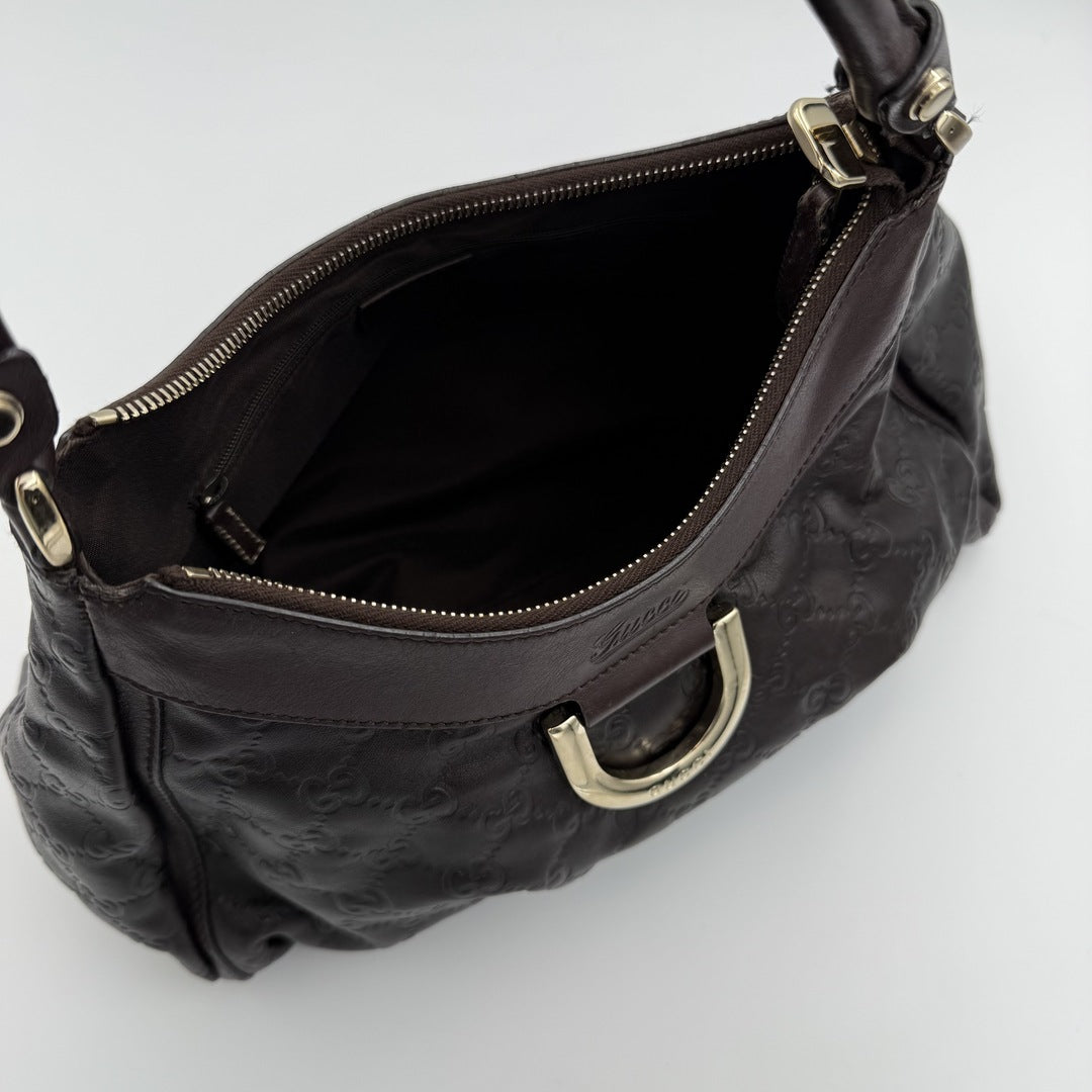 Gucci Guccissima Abbey Brown Shoulder Bag