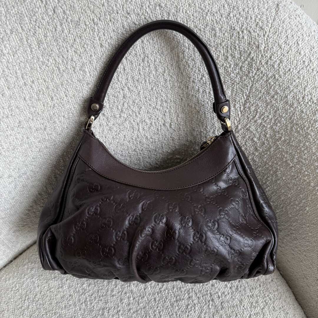 Gucci Guccissima Abbey Brown Shoulder Bag
