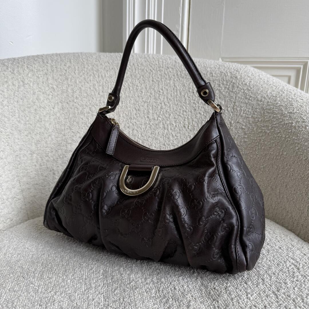 Gucci Guccissima Abbey Brown Shoulder Bag
