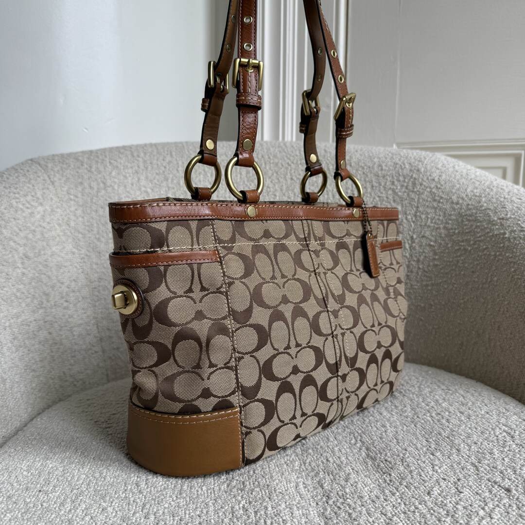 Coach Signature Brown Tote Bag