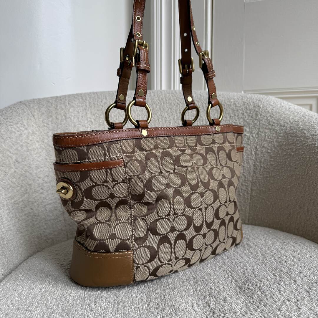 Coach Signature Brown Tote Bag