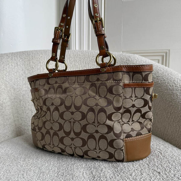Coach Signature Brown Tote Bag