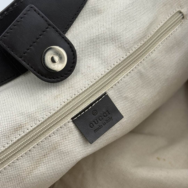 Gucci GG Canvas Sukey Brown Large Tote Bag