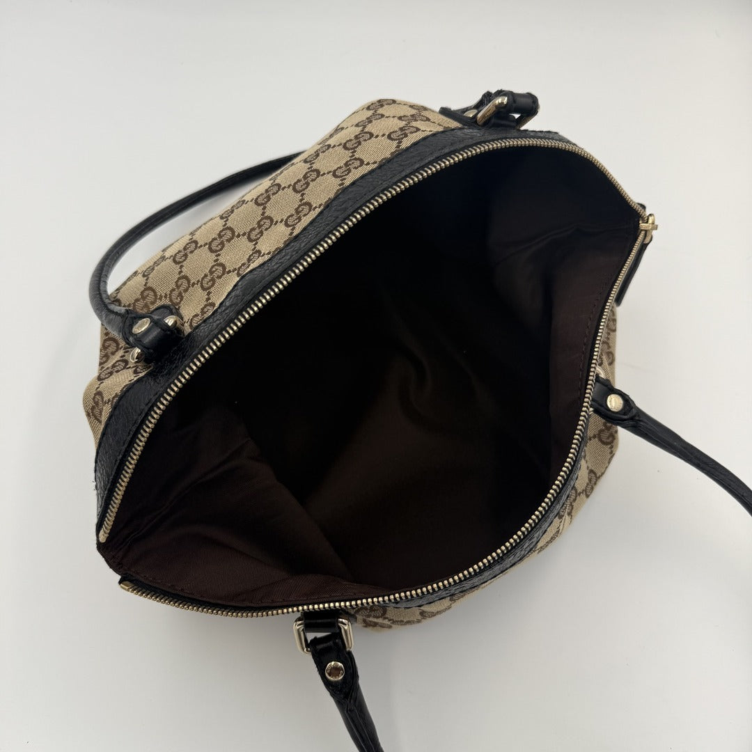 Gucci GG Canvas Black Shoulder Bag