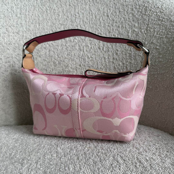 Coach Signature Pink Mini Handbag