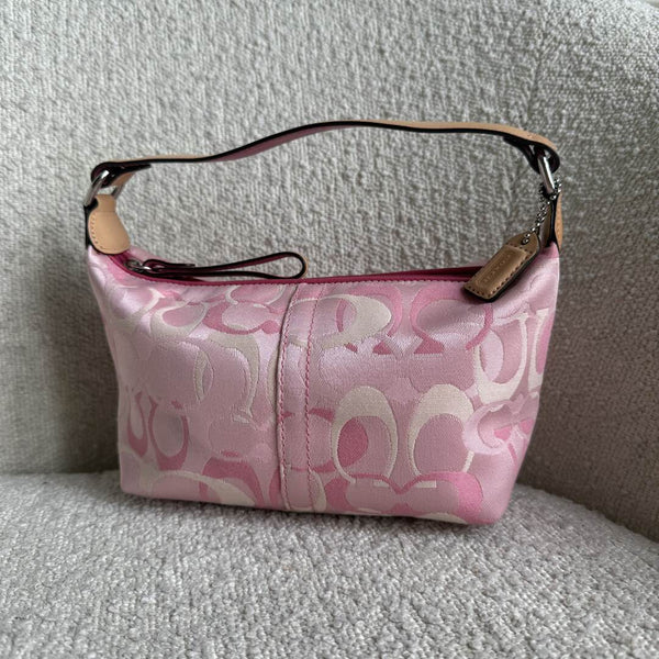 Coach Signature Pink Mini Handbag