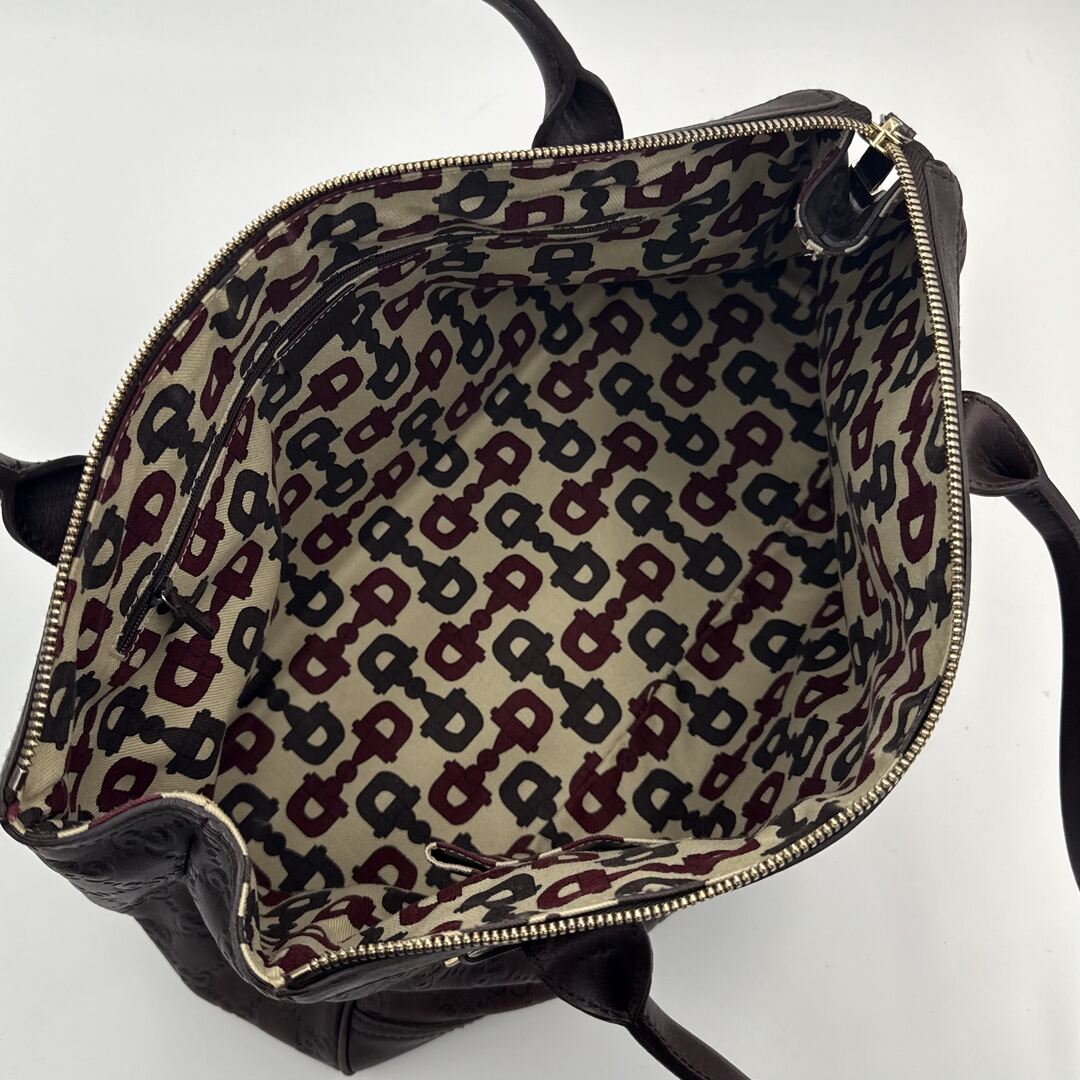 Gucci Guccissima Princy Brown Leather Tote Bag