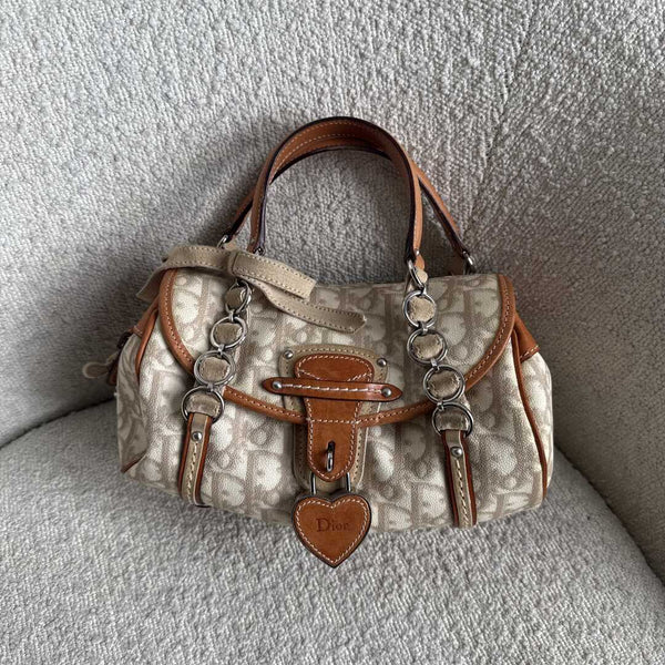 2006 Dior Romantique Trotter Cream Mini Shoulder Bag