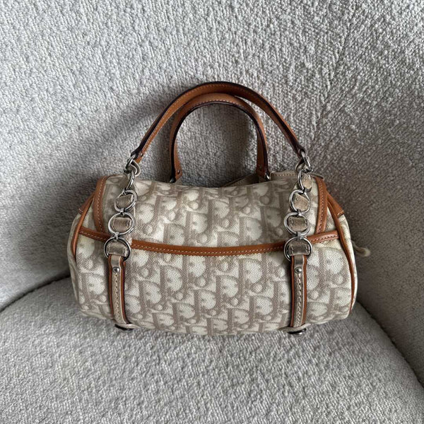 2006 Dior Romantique Trotter Cream Mini Shoulder Bag