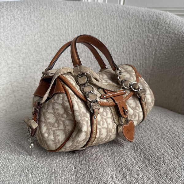 2006 Dior Romantique Trotter Cream Mini Shoulder Bag