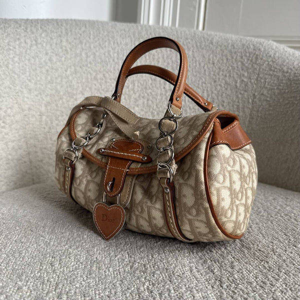 2006 Dior Romantique Trotter Cream Mini Shoulder Bag