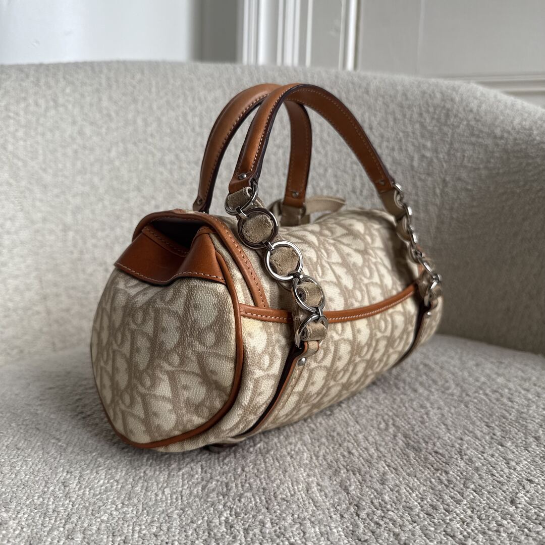 2006 Dior Romantique Trotter Cream Mini Shoulder Bag