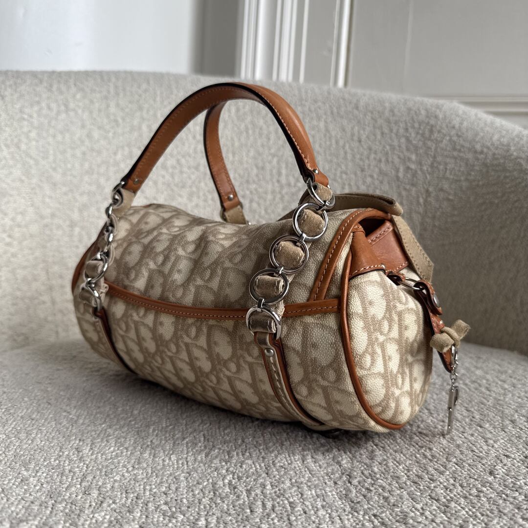 2006 Dior Romantique Trotter Cream Mini Shoulder Bag