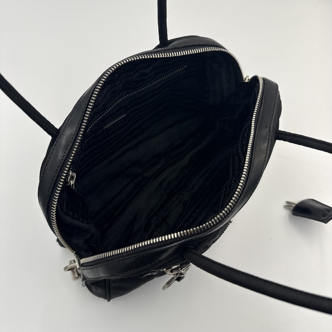Prada Tessuto Nylon Black Shoulder Bag