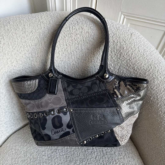 Coach Signature Patchwork Tote Bag
