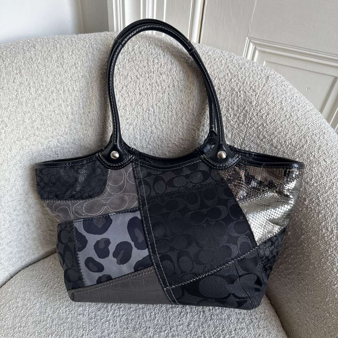 Coach Signature Patchwork Tote Bag