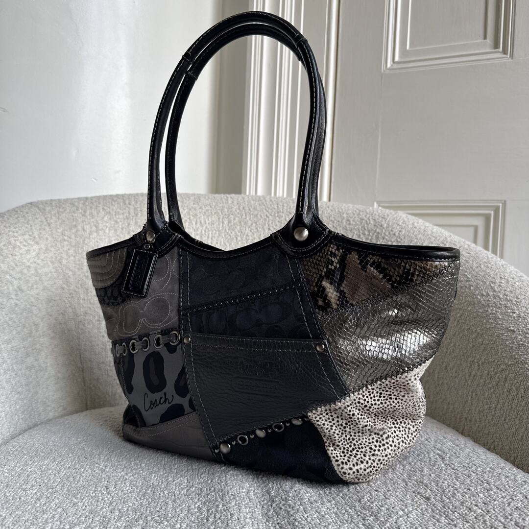 Coach Signature Patchwork Tote Bag