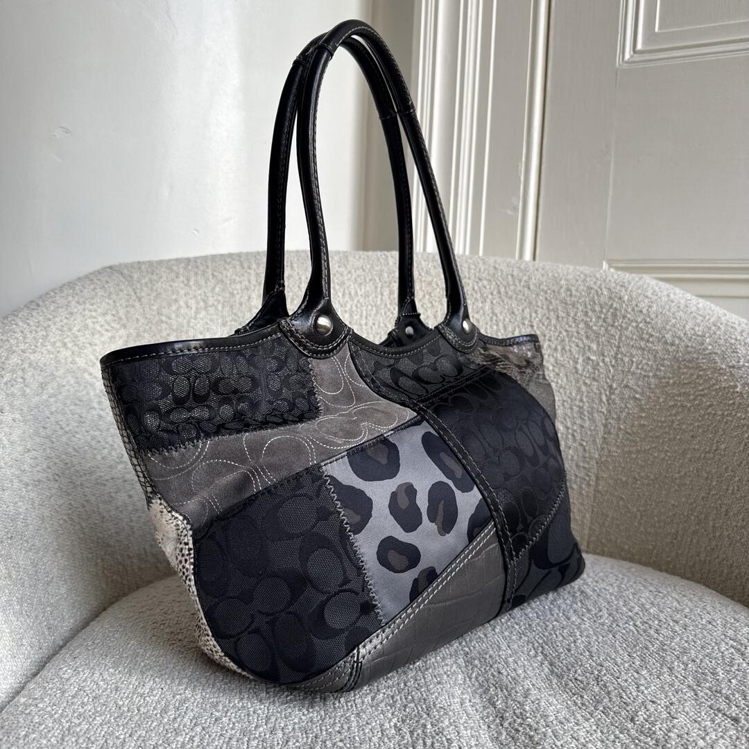 Coach Signature Patchwork Tote Bag
