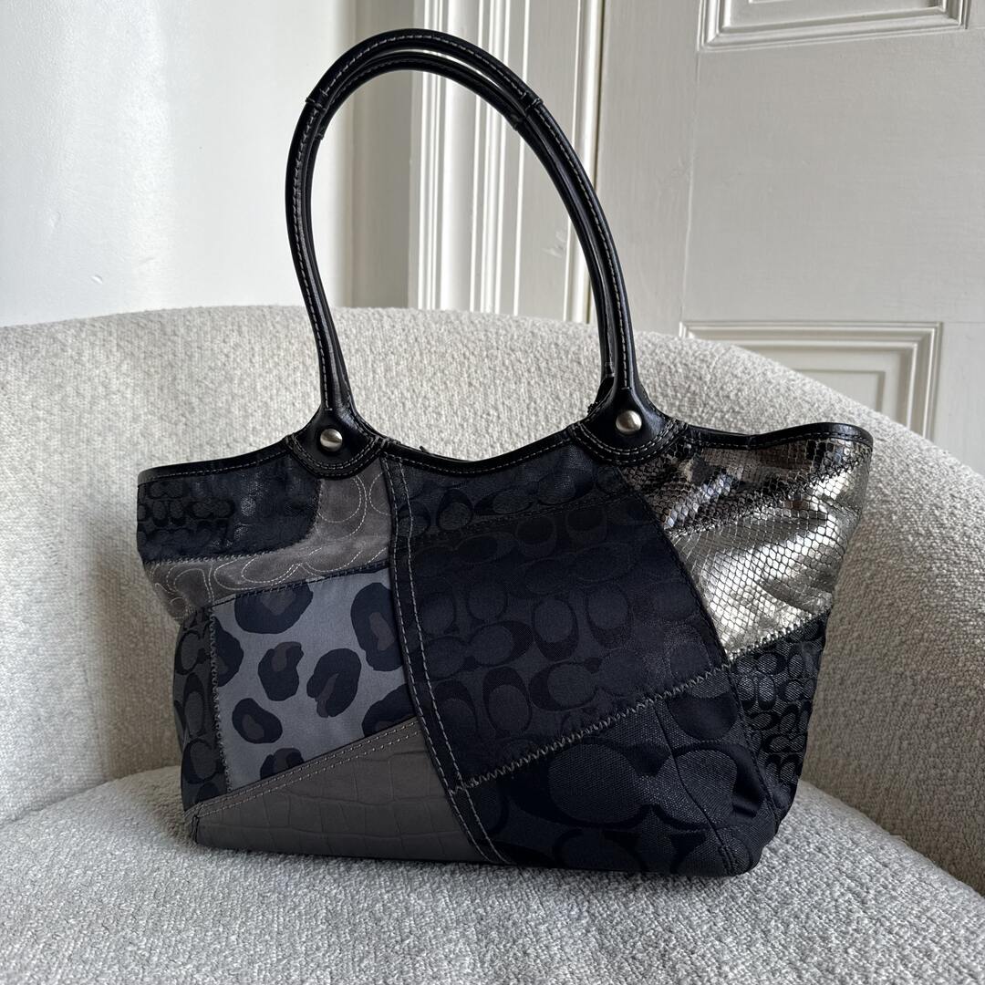 Coach Signature Patchwork Tote Bag