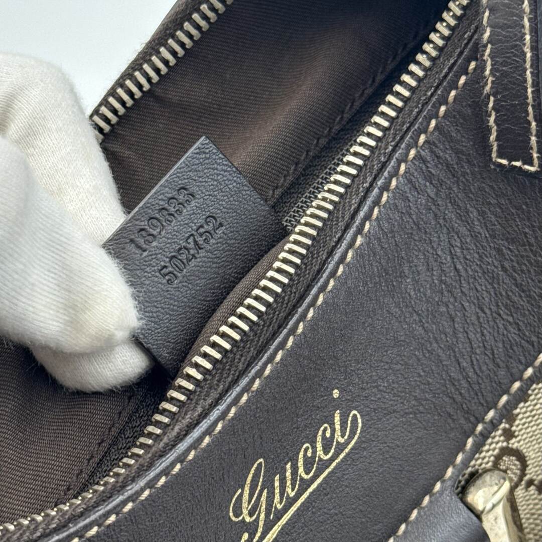 Gucci GG Canvas Abbey Brown Shoulder Bag