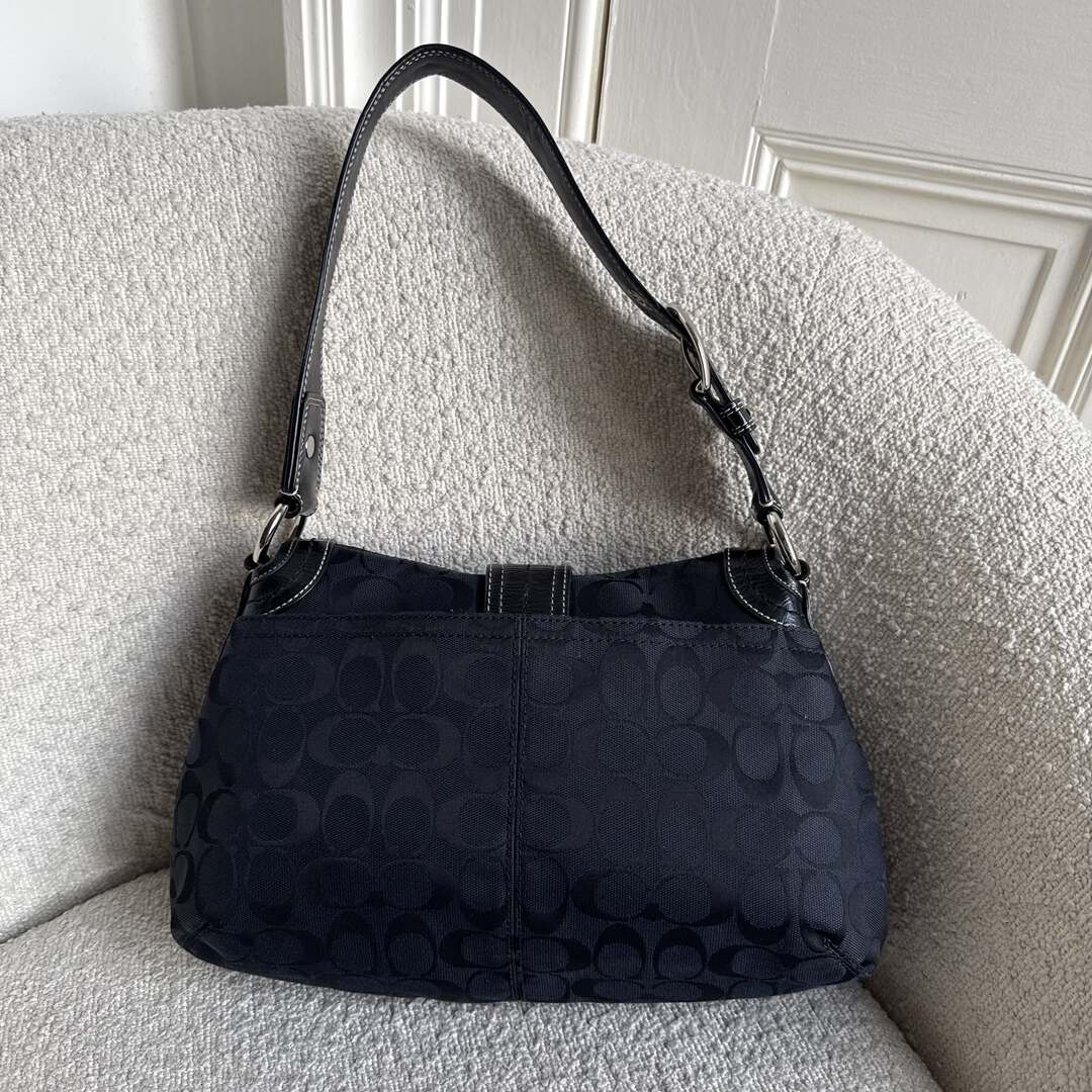Coach Signature Soho Black Shoulder Bag