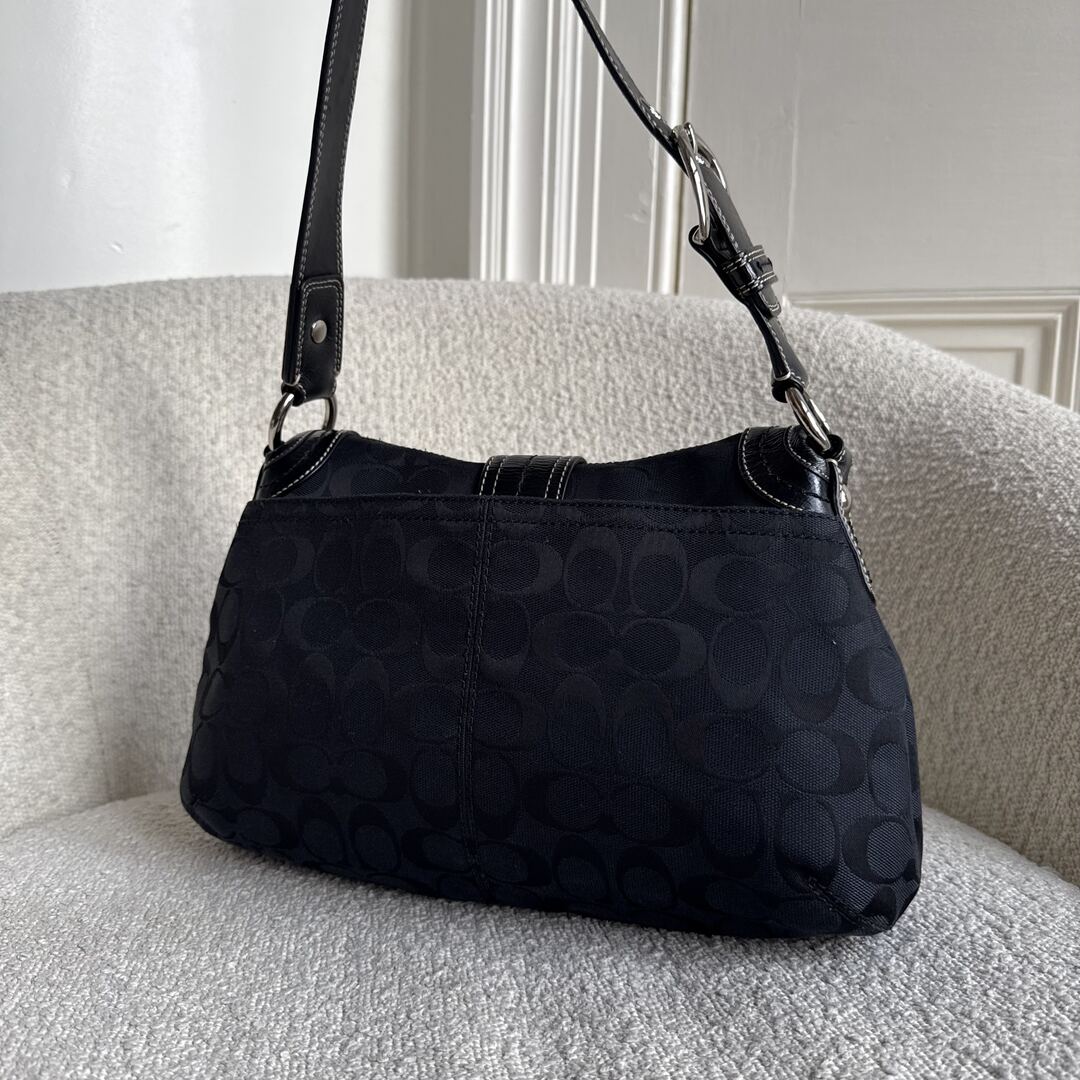Coach Signature Soho Black Shoulder Bag