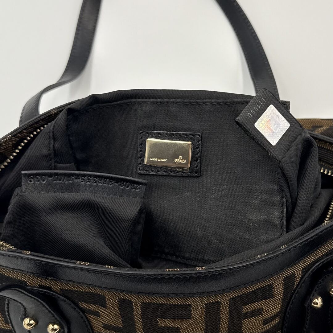 Fendi Zucca Black Tote Bag
