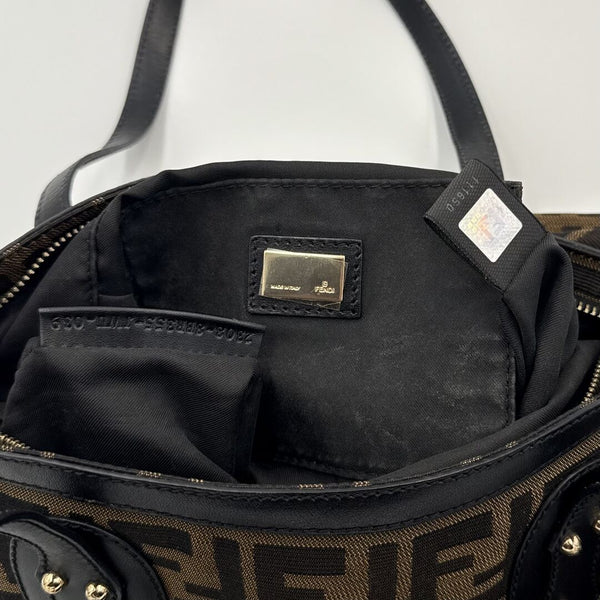 Fendi Zucca Black Tote Bag
