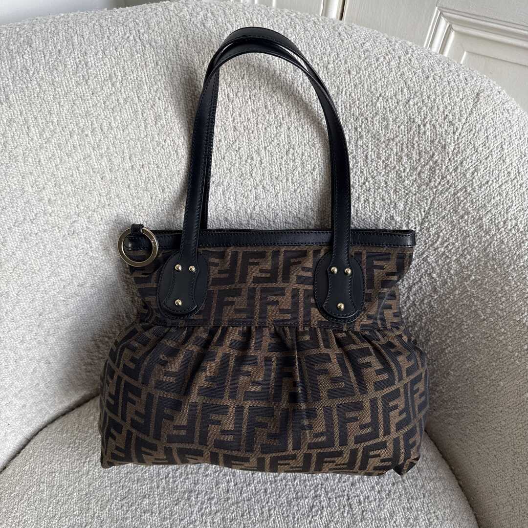 Fendi Zucca Black Tote Bag